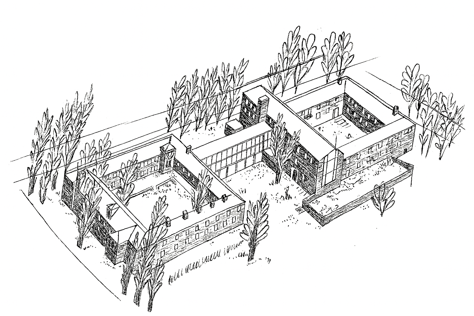 Zeichnung der Akademischen Burse